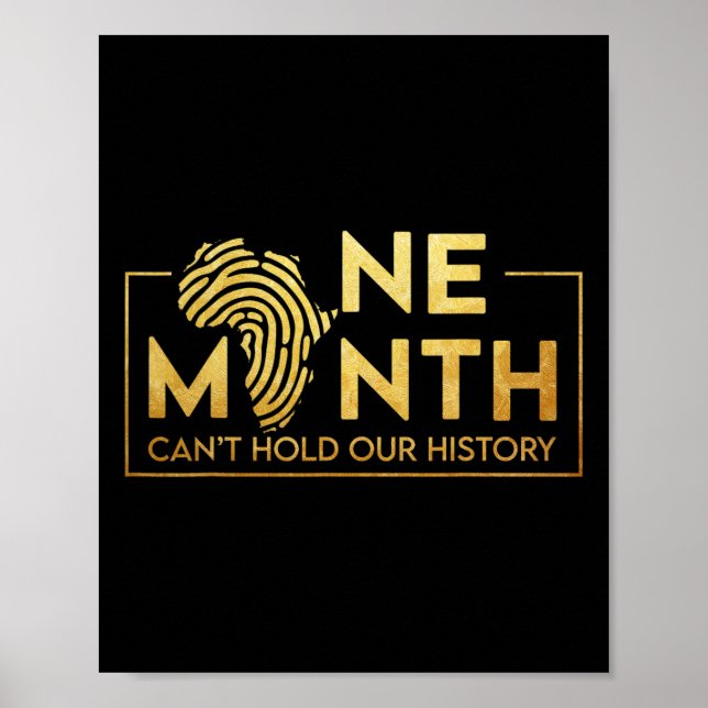 Poster Um Mês Não Pode Segurar Nossa História, Mês da His (Frente)
