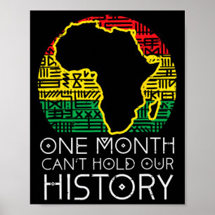 Poster Um Mês Não Pode Segurar Nossa História Pan-African