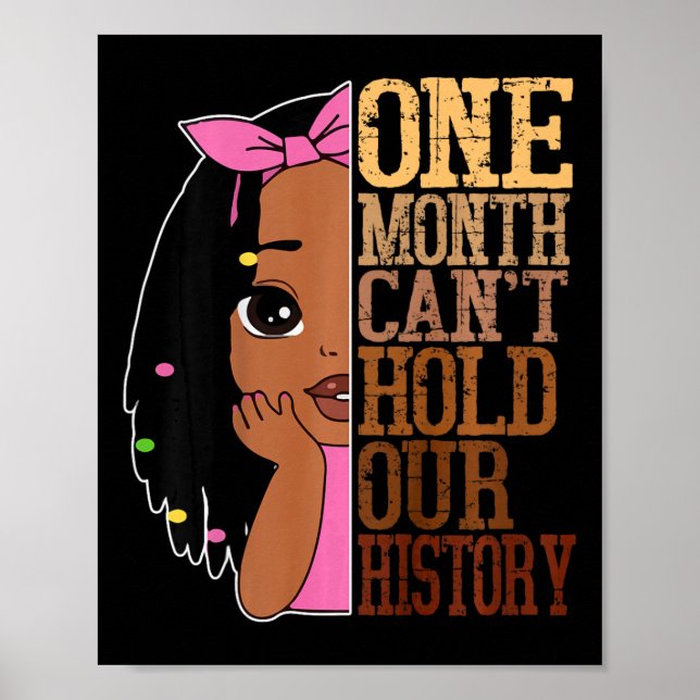 Poster Um Mês Não Pode Segurar O Mês Da História Negra Af (Frente)