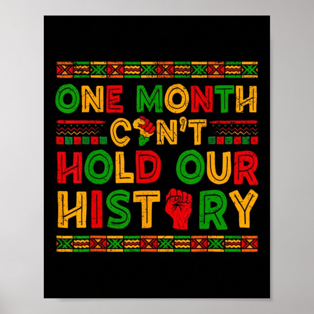 Poster Um Mês Não Pode Sustentar Nossa História Homens Mu (Frente)