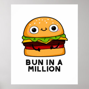 Poster Um Milhão De Burger Pun Engraçado