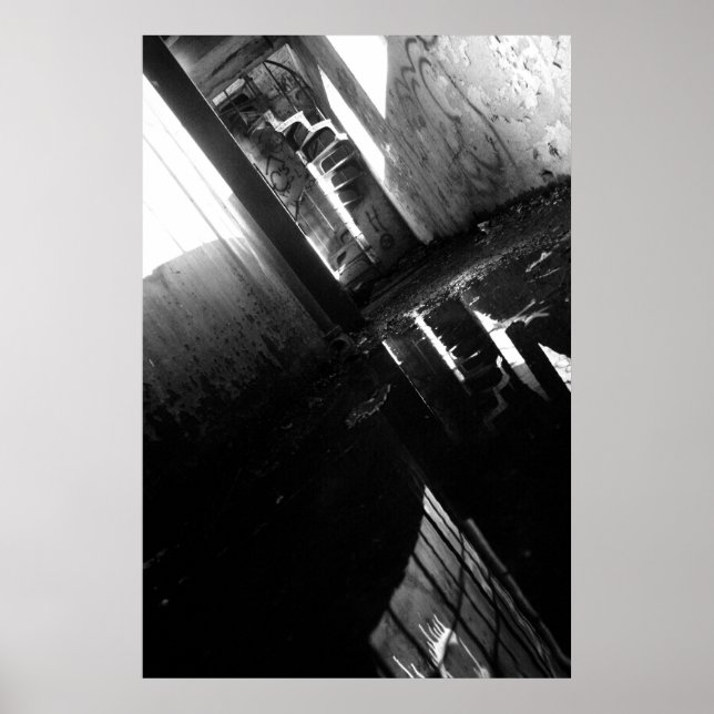 Póster Um Moinho de Água Abandono (Frente)