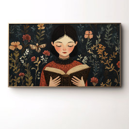 Poster Um Momento Tranquilo Com Um Livro