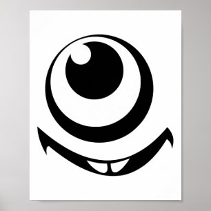 Poster Um Monstro Olho Figurino Fácil Ideias Figurino Hal