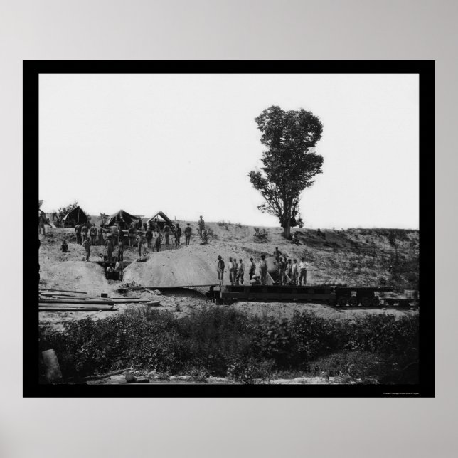 Póster Um Mortar, Chamado Ditador, Petersburgo, VA 1864 (Frente)
