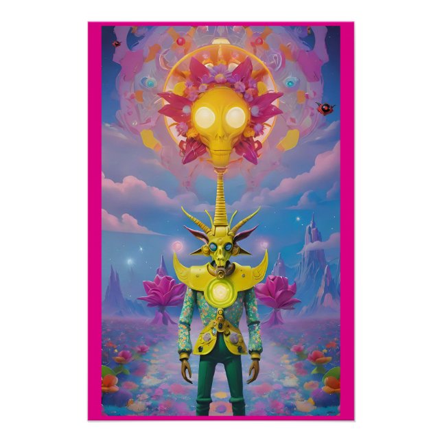 Póster Um Morto e Grateful Baphomet (Frente)