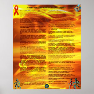 Póster Um mundo com o CRPS como seu companheiro constante