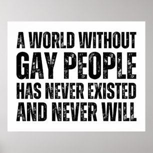 Poster Um Mundo Sem Pessoas Gay Nunca Existiu