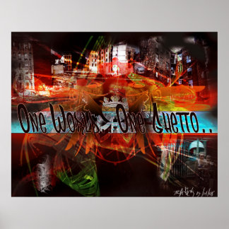 Póster Um Mundo... Um gueto. Pôster