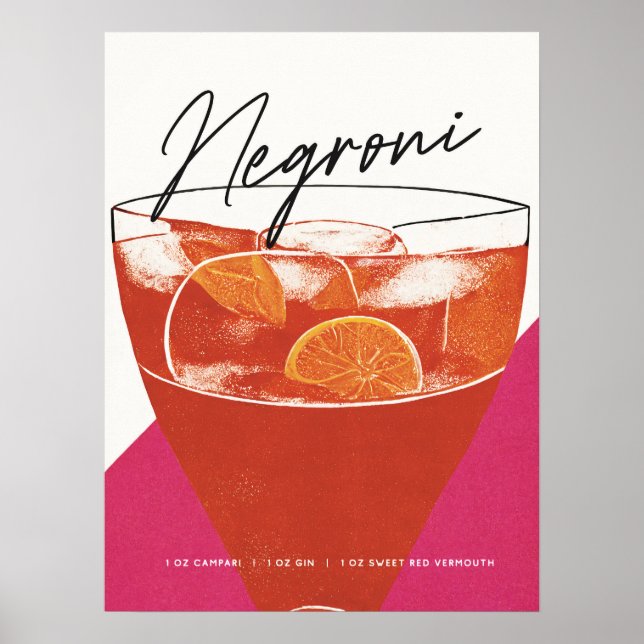 Poster Um Negroni clássico: Um coquetel para lembrar da a (Frente)