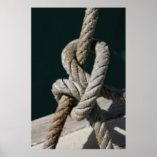 Poster Um nó amarrado em um molhe Portugal