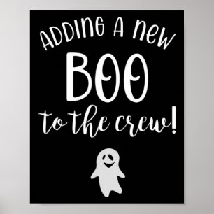 Poster Um Novo Boo Para A Gravidez Do Halloween
