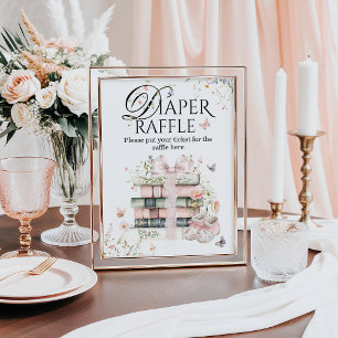 Poster Um Novo Capítulo Começa Chá De Bebê De Livro Flora