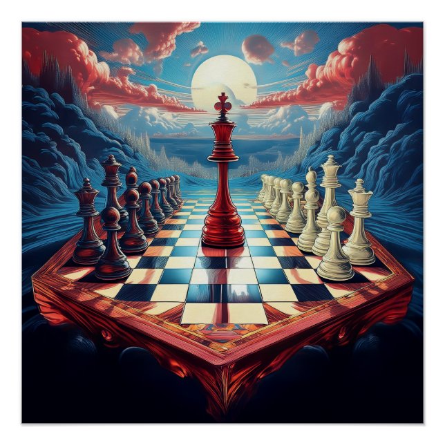 Póster Um Novo Conceito Sobre O Jogo Do Xadrez (Frente)