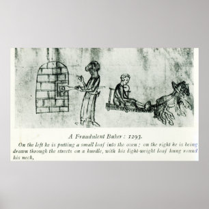 Poster Um padeiro fraudulento, 1293