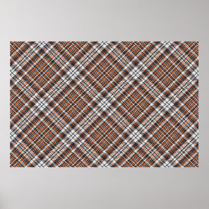 Poster Um padrão inconstante de xadrez de tartan escocês.
