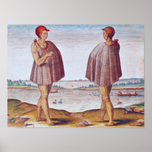 Póster Um padre de Secoton em Virgínia