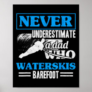 Poster Um Pai Que Esqui Aquático Refoot Esqui Aquático Wa