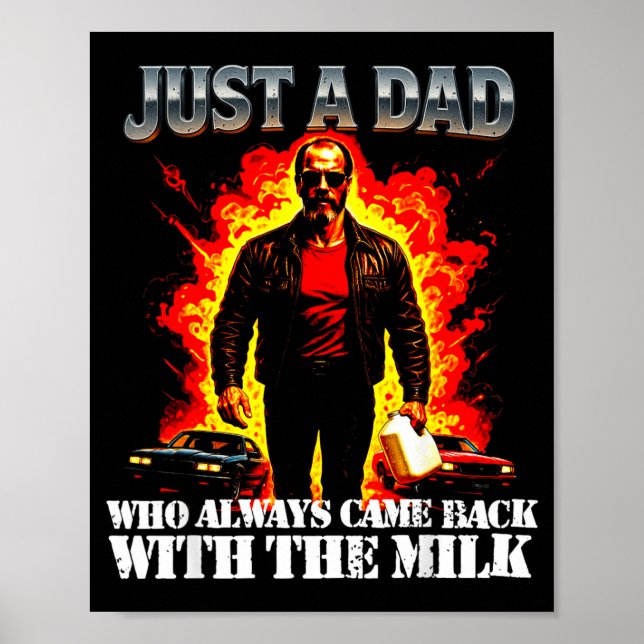 Poster Um Pai Que Voltou Com Leite Pais Engraçados (Frente)