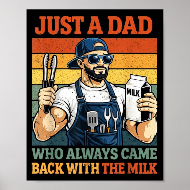 Poster Um Pai que Voltou com O Churrasco do Papai da Leit (Frente)