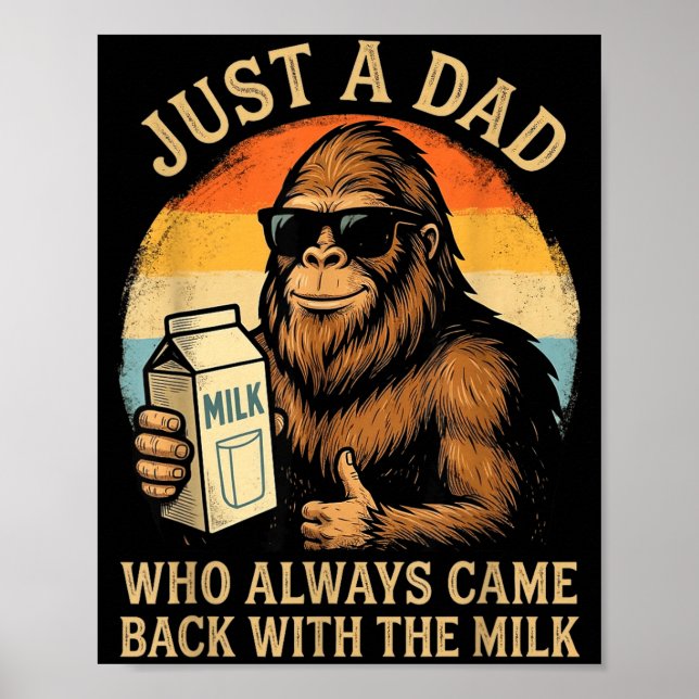 Poster Um Pai Que Voltou com O Leite Bigfoot Papa (Frente)