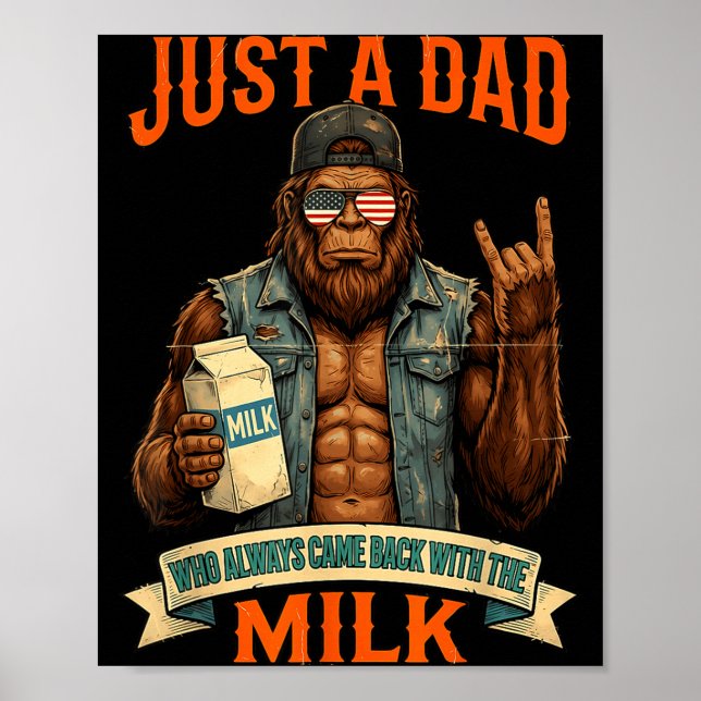 Poster Um pai que voltou com o leite pé grande papai  (Frente)