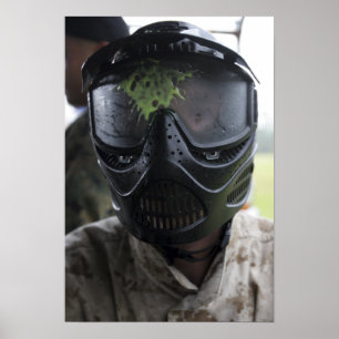 Póster Um paintball redondo