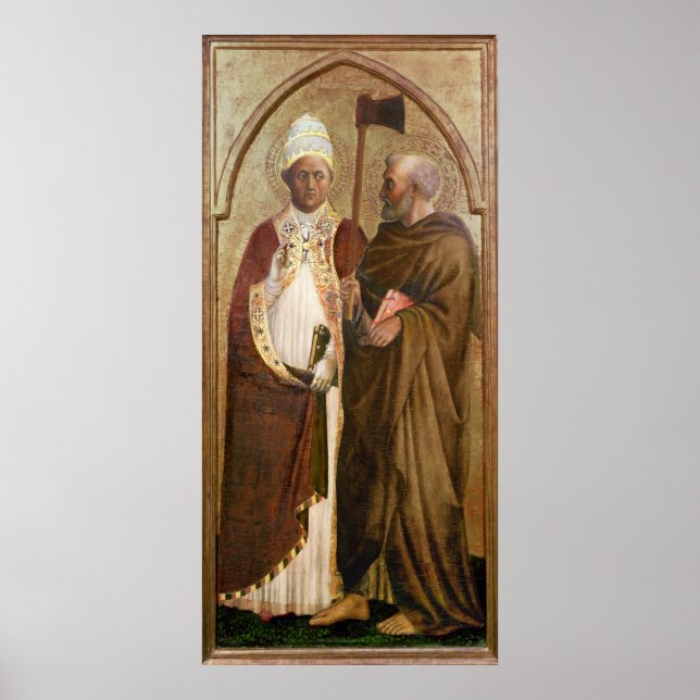 Póster Um Papa e Ruas. Matthias, c.1428-29 (Frente)