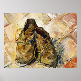 Poster Um par de Calçados da pintura de arte Vincent van 