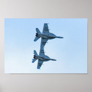 Poster Um par de F-18 Superhornets