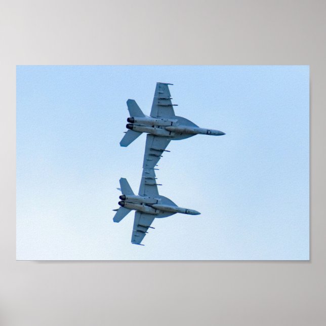 Poster Um par de F-18 Superhornets (Frente)