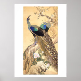 Poster Um Par de Pavões na Primavera, Imao Keinen