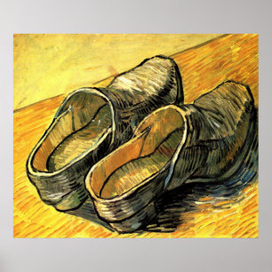 Póster Um Par de Tamancos de Couro por Vincent van Gogh