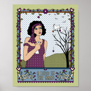 Póster Um Pássaro na Mão_A_ Cartaz 8x10