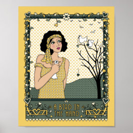 Póster Um Passaro na Mao_C_8x10 Cartaz