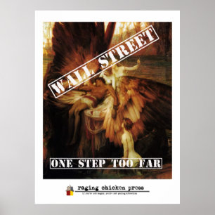 Póster Um Passo Demasiado Longo   Wall Street Icarus com 