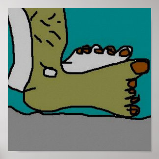 Poster Um Pé Queimado