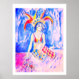 Poster Um pedreiro com uma flor
