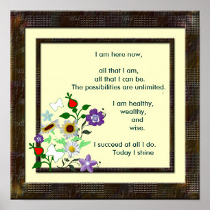 Póster Um pensamento para o dia