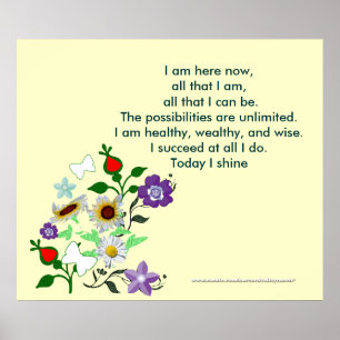 Póster Um pensamento para o dia