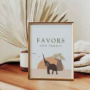 Poster Um Pequeno Amendoim Deserto Safari Favorece e tr