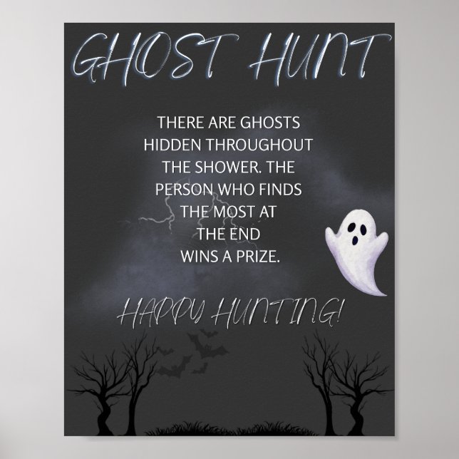 Poster Um pequeno assobio é devido sinal de caça fantasma (Frente)