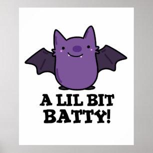 Poster Um Pequeno Batedor De Bebê Bat Pun
