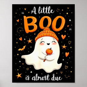 Poster Um Pequeno Boo Está Quase Chegando Mãe Esperando D