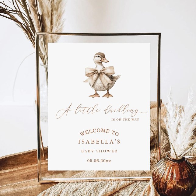 Poster Um Pequeno Chá de fraldas De Duckets Bem-Vindo (Criador carregado)