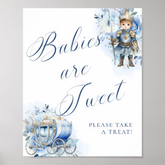 Poster Um Pequeno Príncipe Doces Azul Real