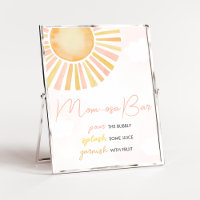 Um pequeno raio de sol Chá de fraldas mãe Bar Osa