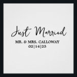 Póster Um Pequeno Recem casados Retroativo<br><div class="desc">Um pequeno Poster de Recem casados retrô</div>