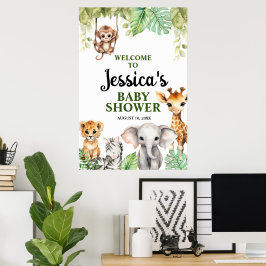 Poster Um Pequeno Selvagem Chá de Bebê 