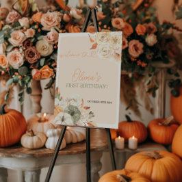 Poster Um Pequeno Sinal de Boas-vindas de outono